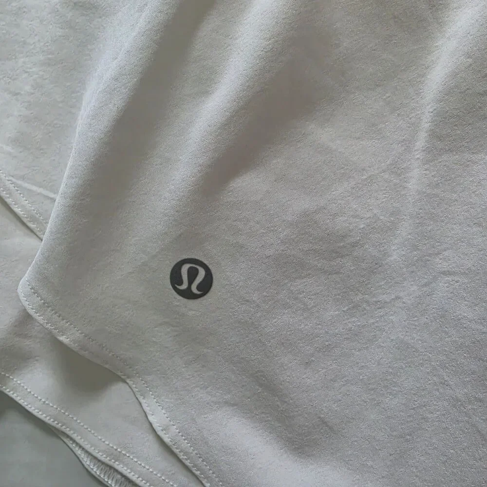 Lululemon Skirt Womens 6 White Court Rival High Rise Long Skort Performance